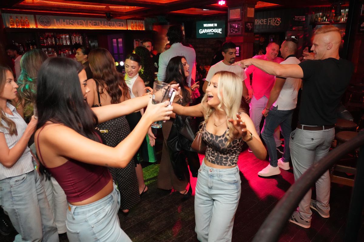 Friends dancing
